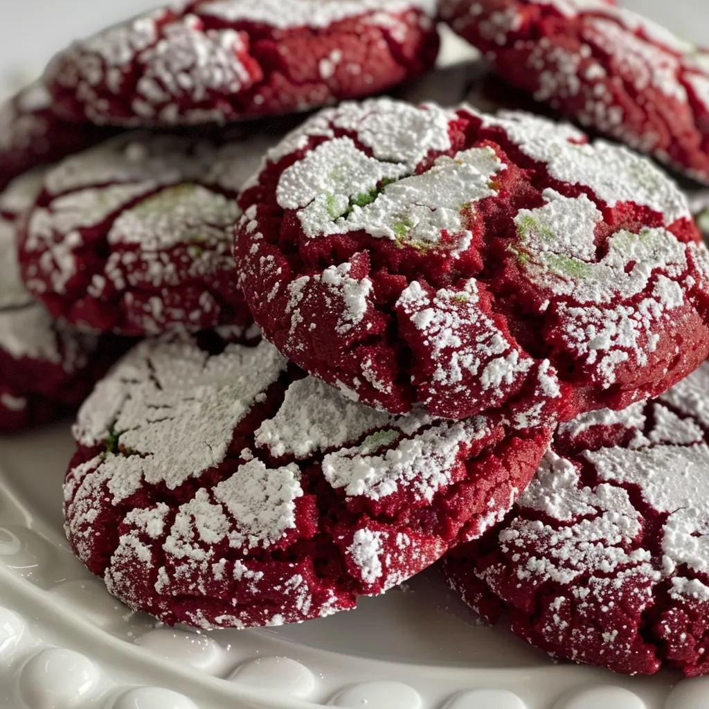 Red Velvet Crinkle Cookies – Festive and Fudgy